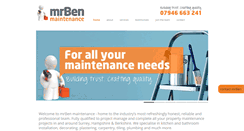 Desktop Screenshot of mrbenmaintenance.com